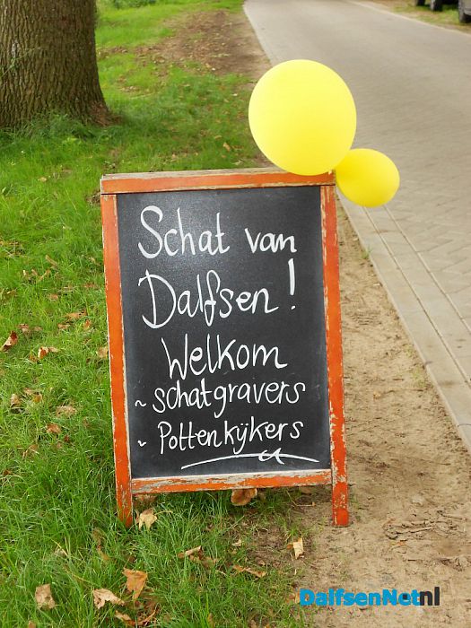 Ook vandaag nog drukte bij schatgraven