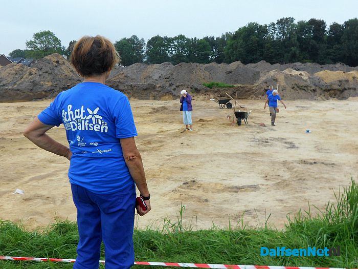 Ook vandaag nog drukte bij schatgraven