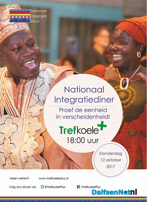 Trefkoele+ doet mee met national integratiediner - Foto: Ingezonden foto