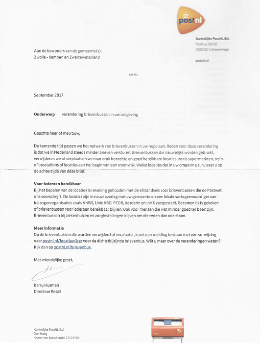 Verkeerde brief? - Foto: Eigen geleverde foto