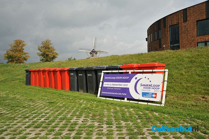Opbouw van de SamenLoop voor Hoop gestart - Foto: Johan Bokma
