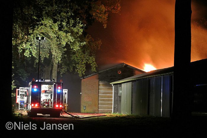 Brand op Rechteren