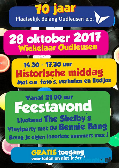PB Oudleusen 70 jaar: feest voor iedereen! - Foto: Ingezonden foto