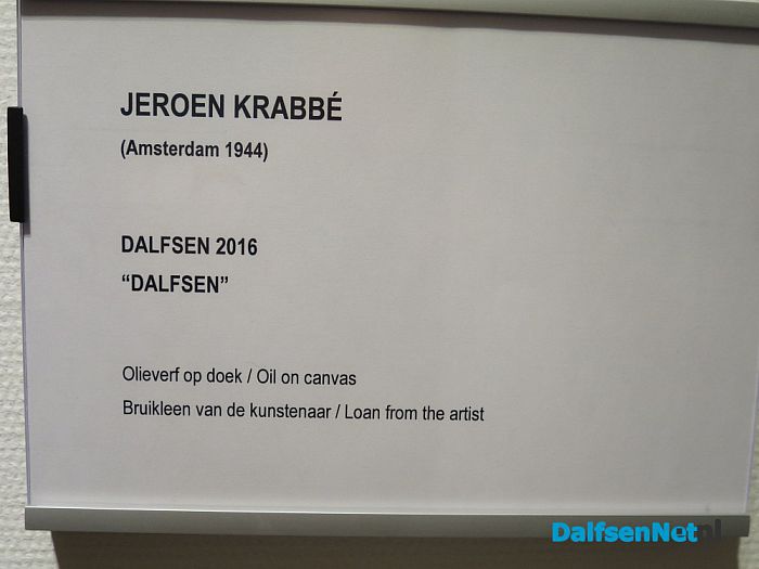 Schilderij Jeroen Krabbé in gemeentehuis - Foto: Wim