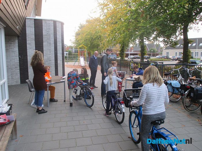 Veiligheidsproject fietscontrole bij CBS De Spiegel. - Foto: Ingezonden foto