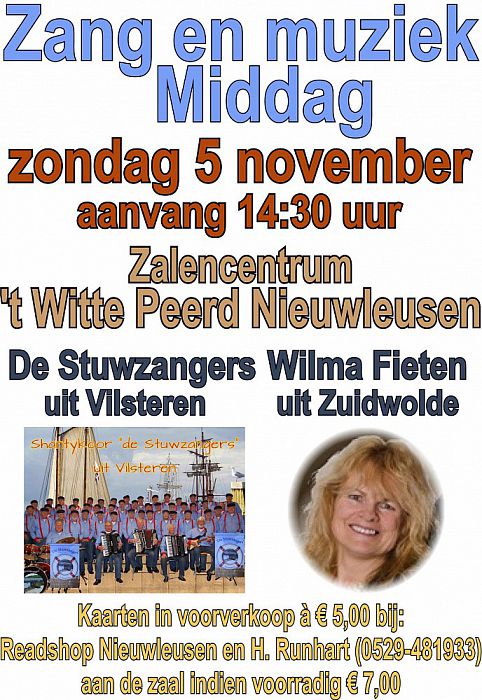 De H.J. Kouwen zang- en muziekmiddag - Foto: Eigen geleverde foto