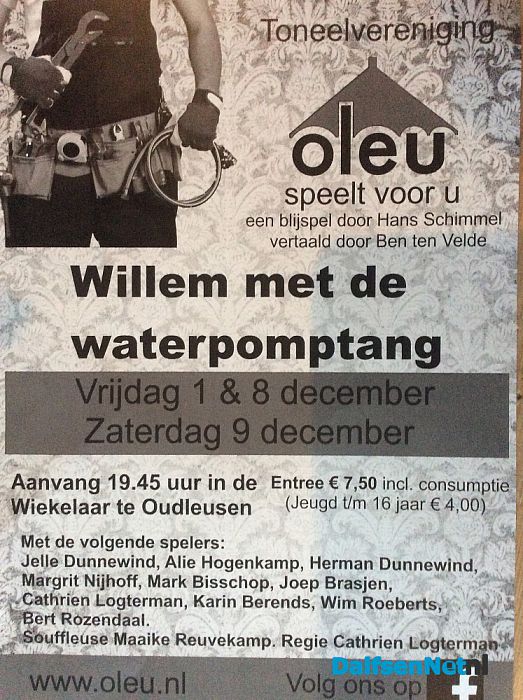Oleu speelt “Willem met de Waterpomptang” - Foto: Ingezonden foto