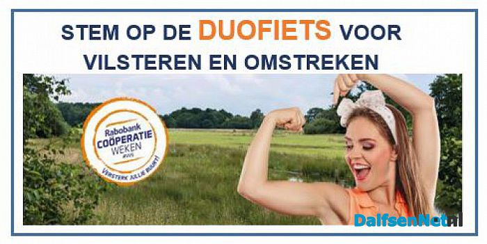 Stem…stem.. op de Duofiets voor Vilsteren e.o. - Foto: Ingezonden foto