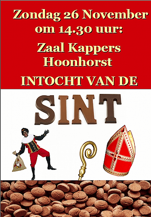 Intocht Sint in Hoonhorst - Foto: Eigen geleverde foto