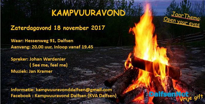 Kampvuuravond Dalfsen - Foto: Ingezonden foto