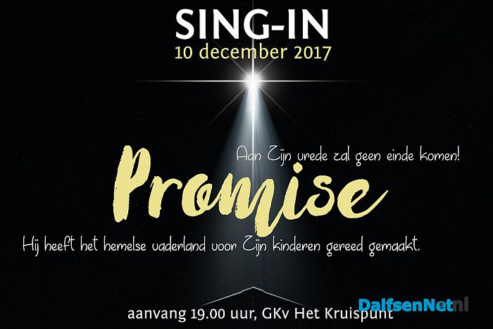 Vanavond SIng-in - Foto: Ingezonden foto