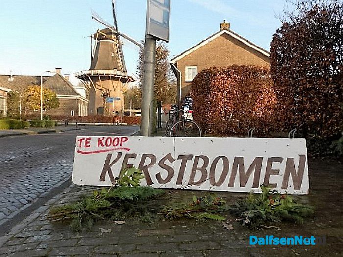 Hoonhorsters halen hun kerstboom ook dit jaar weer bij Herman - Foto: Wim