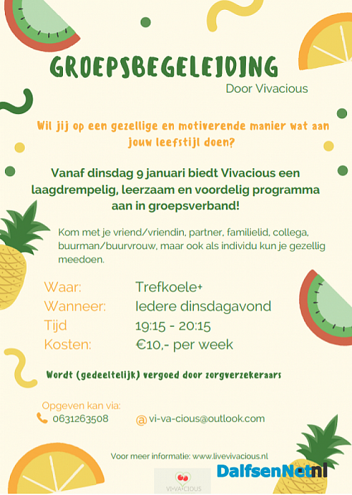 Verantwoord en sportief afvallen, met groepsbegeleiding. In de Trefkoele+
