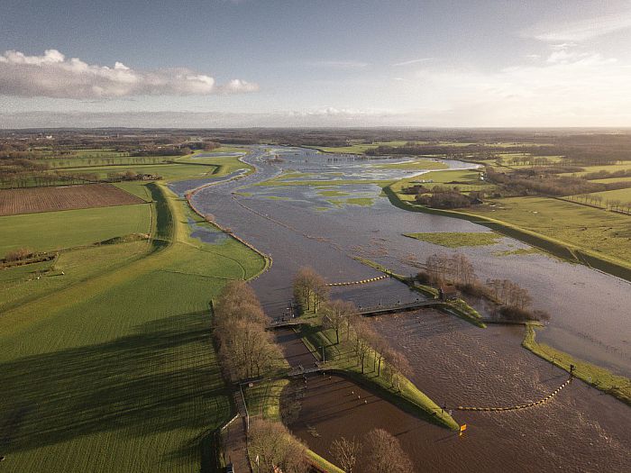 Luchtfoto’s hoog water - Foto: Eigen geleverde foto
