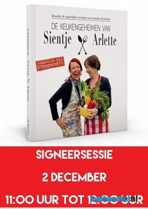 Sientje En Arlette delen handtekeningen en soep uit! - Foto: Ingezonden foto