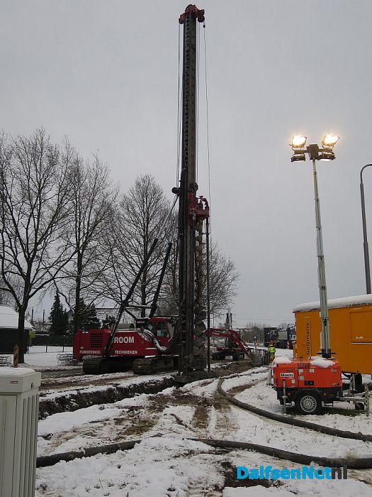 Werk aan RW 35 gaat gewoon door - Foto: Wim