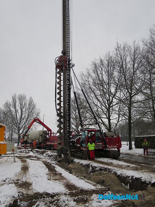 Werk aan RW 35 gaat gewoon door - Foto: Wim