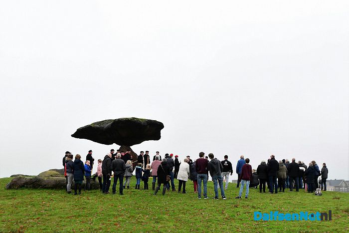 Eerste klanken midwinterhoornbloasers - Foto: Johan Bokma
