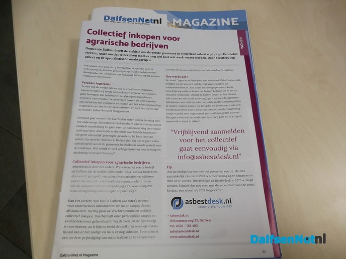 Meer dan 25.000m2 Asbest! Aanmelden kan nog! - Foto: Ingezonden foto