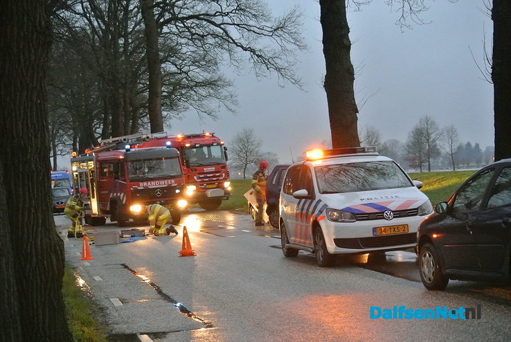 Ongeval op de Rechterensedijk - Foto: Niels Jansen