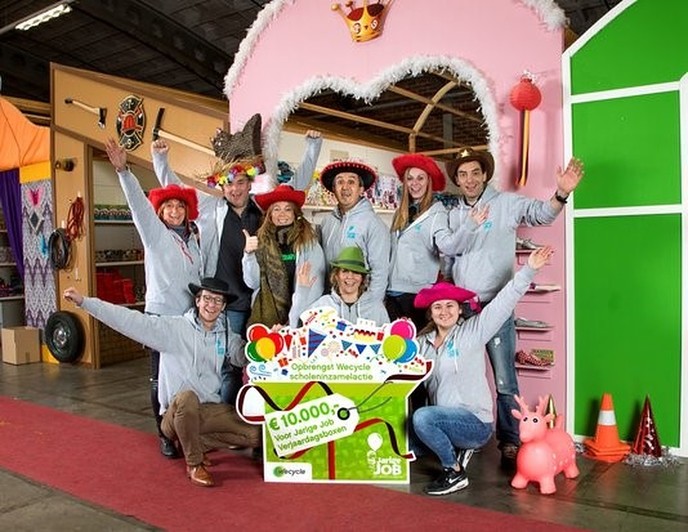 Wecycle-certificaat voor Hoonhorster school - Foto: Eigen geleverde foto