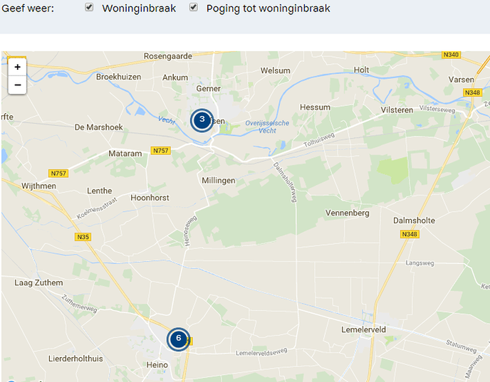 Aantal inbraken in Dalfsen valt mee op dit moment