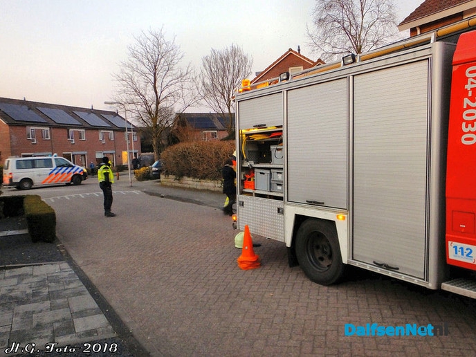Schoorsteenbrand aan de Elskamp - Foto: H.G. Foto