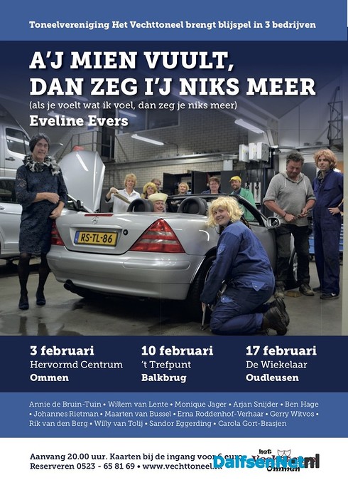 Optreden Vechttoneel in de Wiekelaar - Foto: Ingezonden foto