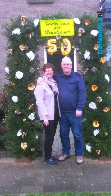 Echtpaar Holsappel-Ruitenberg 50 jaar getrouwd