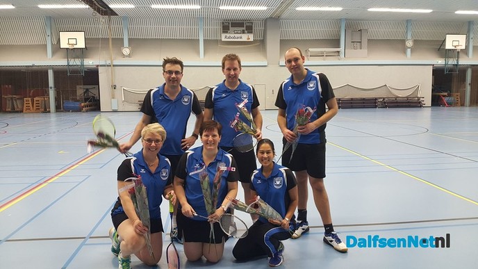 Promotie Team 1 Badmintonclub Trefzeker - Foto: Ingezonden foto