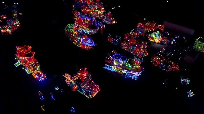 Dronebeelden verlichte optocht 2018