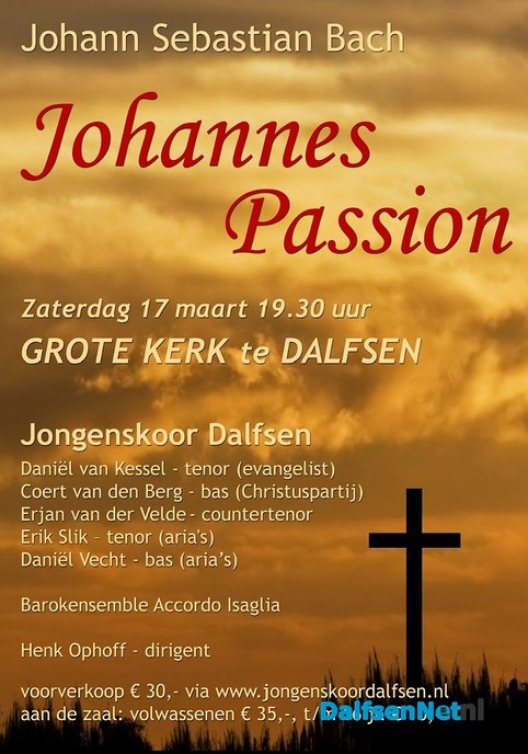 Johannes Passion door Jongenskoor Dalfsen - Foto: Ingezonden foto