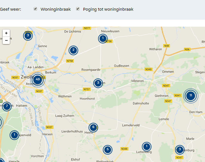 Aantal inbraken in Dalfsen valt mee op dit moment