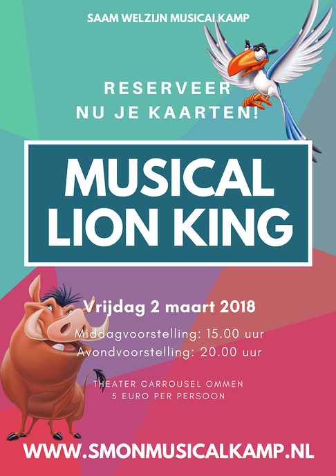 Musical Lion King uitvoering