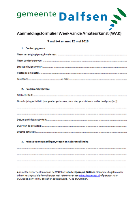 Week van de Amateurkunst 2018: VERTEL! - Foto: Eigen geleverde foto