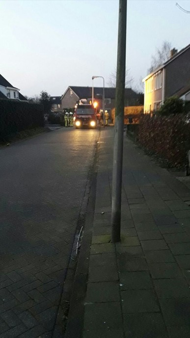 Schoorsteenbrand aan de Elskamp