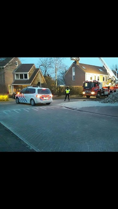 Schoorsteenbrand aan de Elskamp