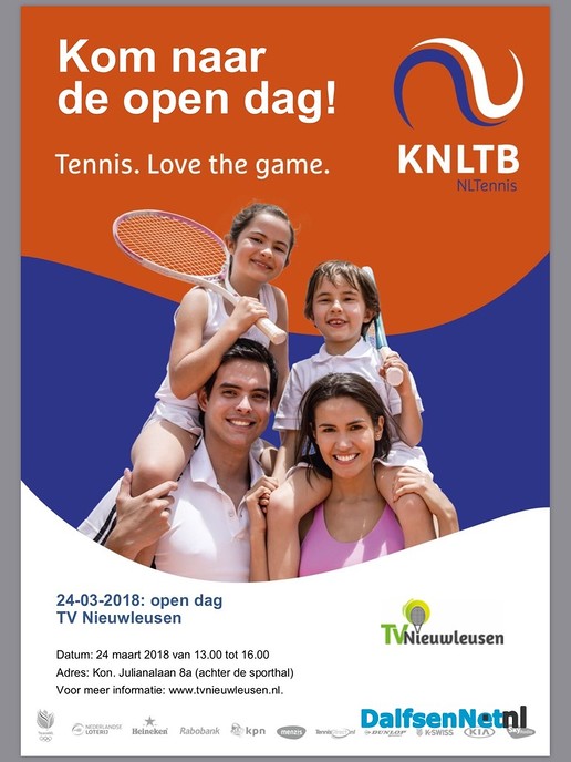 Reminder Open Dag Tennis Nieuwleusen - Foto: Ingezonden foto