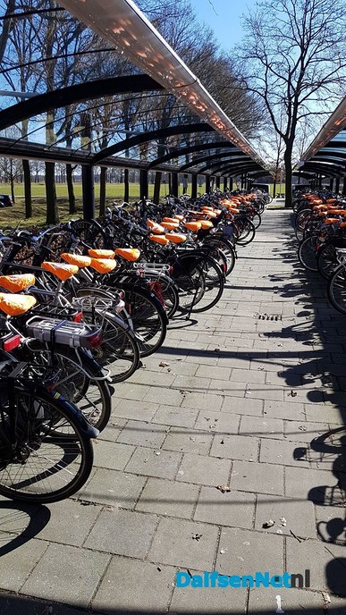VVD kleurt fietsen oranje - Foto: Ingezonden foto