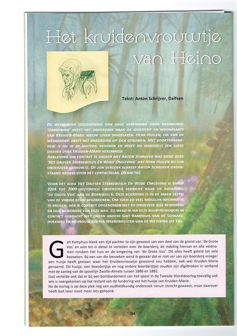 Meer over bekende Kruidenvrouwtje van Heino - Foto: Eigen geleverde foto