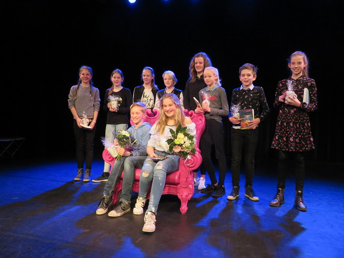 Winnaars regionale voorleeswedstrijd in Ommen