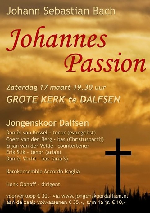 Johannes Passion door Jongenskoor Dalfsen 17 maart - Foto: Eigen geleverde foto