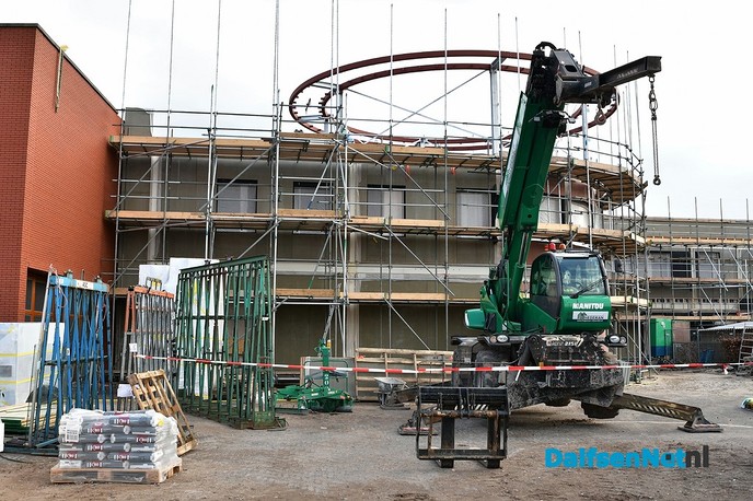 Hoogste punt Kulturhus De Spil, Nieuwleusen - Foto: Johan Bokma