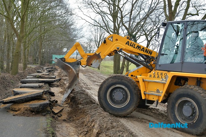 Verbreden fietspad de Oude Oever gestart - Foto: Johan Bokma