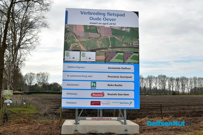 Verbreden fietspad de Oude Oever gestart - Foto: Johan Bokma