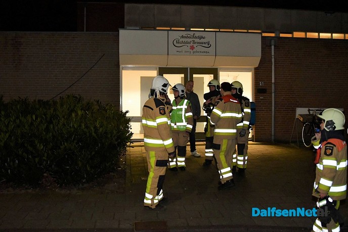 Brandweer IJsselland oefent in de Vechtdal Brouwerij - Foto: Johan Bokma