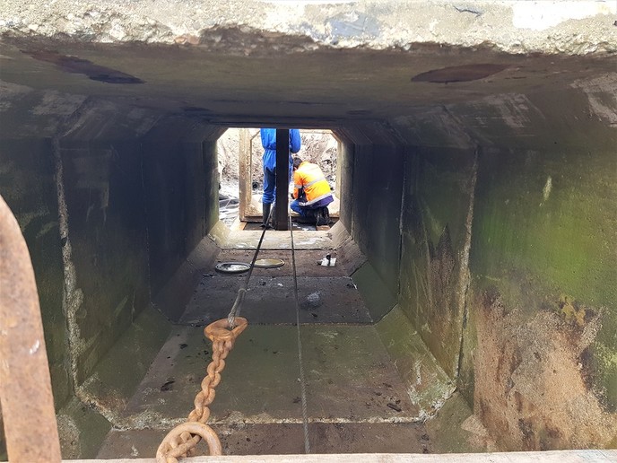 Achterkant Engelse werk … - Foto: Eigen geleverde foto