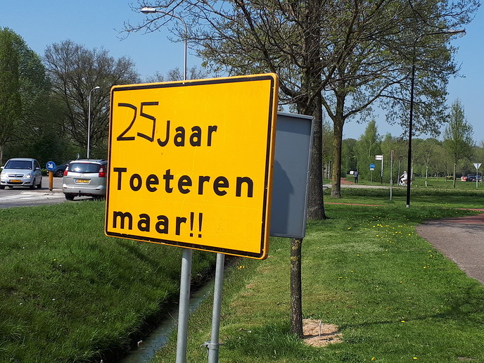 Bas Kamphuis duidelijk een halve Abraham - Foto: Eigen geleverde foto
