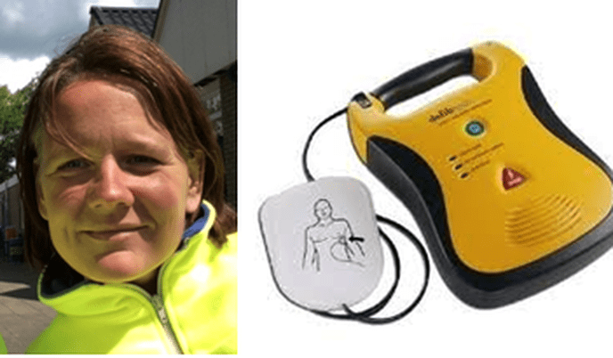 !!!Help  mij aan een AED!!! - Foto: Eigen geleverde foto