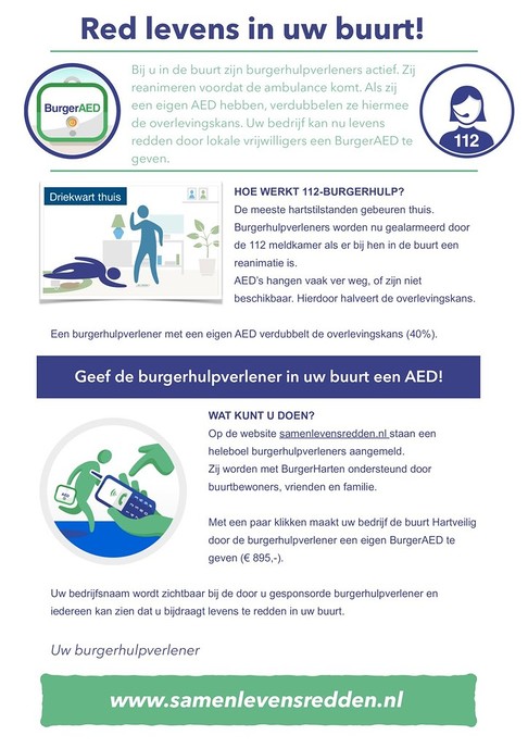 !!!Help  mij aan een AED!!! - Foto: Eigen geleverde foto